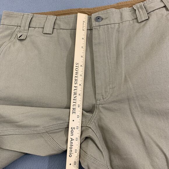 Duluth Trading Co. Cargo Work Pants Mens Size 44X28 Beige Fire Hose Relaxed Fit - Picture 14 of 16
